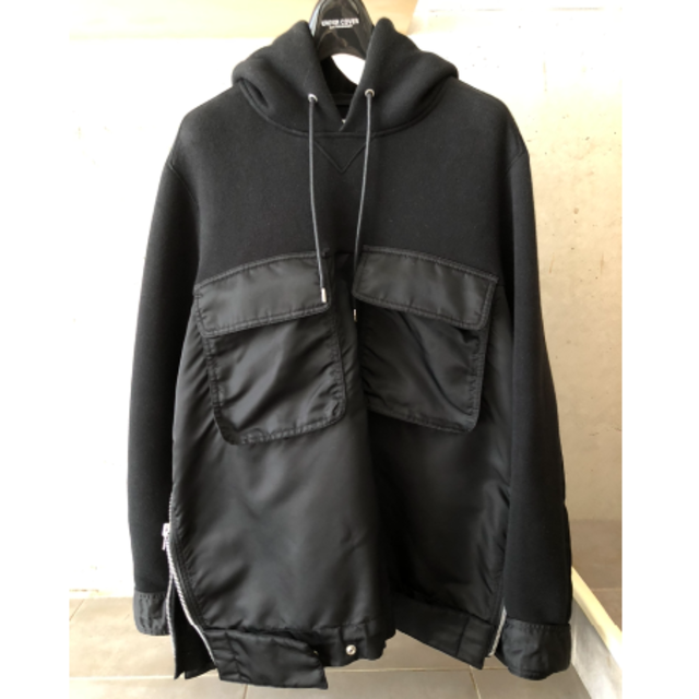 sacai - sacai 18AW ドッキングパーカー フーディ コート ジャケット ニット の通販 by Km's shop｜サカイならラクマ