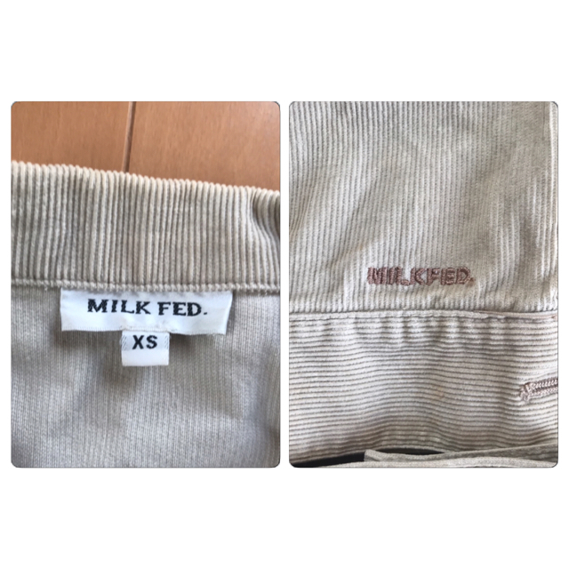 MILKFED.(ミルクフェド)のMILK FED ミルクフェド コーデュロイ ジャケット ベージュ レディースのジャケット/アウター(Gジャン/デニムジャケット)の商品写真