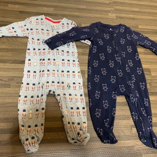 ベビーギャップ(babyGAP)の足つき　GAP  3-6months  ロンパース　ファスナー　60 65 70(ロンパース)