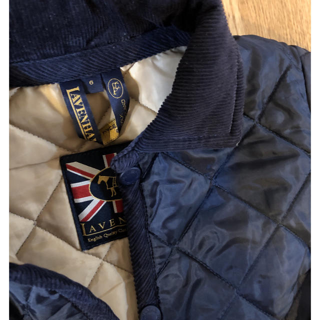 LAVENHAM ラベンハム キルティングコート キッズ サイズ6 ネイビー