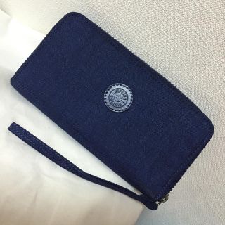 キプリング(kipling)の新品☆キプリング☆ラウンドジップ長財布(ネイビー)男女可(長財布)