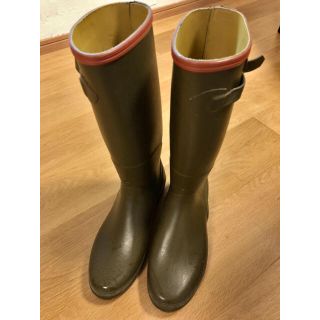 エーグル(AIGLE)のAIGLE レインブーツ　長靴　カーキ　39(レインブーツ/長靴)