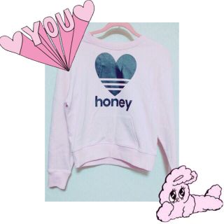 ハニーミーハニー(Honey mi Honey)のlineheartsweattops(トレーナー/スウェット)