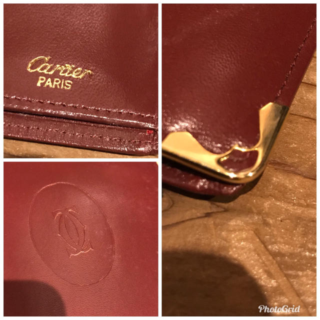 Cartier(カルティエ)のCartier Paris カルティエ 二つ折り長財布 レザー ブラウン メンズのファッション小物(長財布)の商品写真