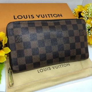 ルイヴィトン(LOUIS VUITTON)の【⭐️コスパ⭐️】 ヴィトン ジッピー  オーガナイザー ダミエ エベヌ 長財布(財布)