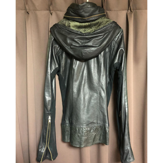 14th addiction レザーライダースパーカー S | www.mariaflorales.com.ar