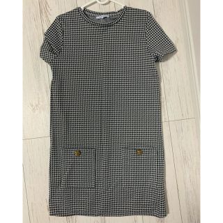 ザラ(ZARA)の千鳥柄ワンピース(ミニワンピース)