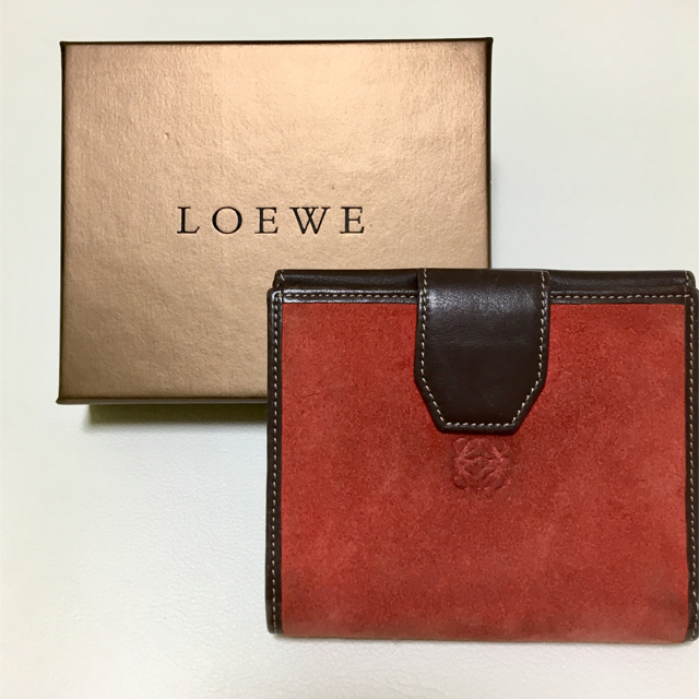 LOEWE(ロエベ)のロエベ 二つ折り財布・スエード レディースのファッション小物(財布)の商品写真