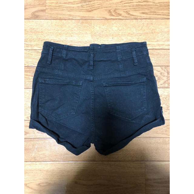 TOPSHOP(トップショップ)のトップショップ TOPSHOP レディース ショートパンツ 黒 ハイウエスト レディースのパンツ(ショートパンツ)の商品写真