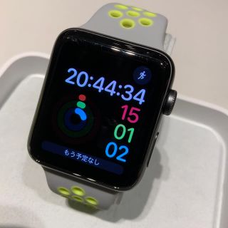 アップルウォッチ(Apple Watch)のApple Watch series3 セルラー 42mm スペースグレイ(腕時計(デジタル))