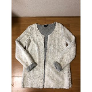 トップショップ(TOPSHOP)のTOPSHOP トップショップ ノーカラージャケット モコモコ コート(ノーカラージャケット)