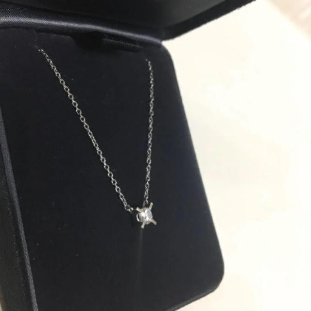 一粒ダイヤ　0.2ct  プラチナ ネックレス