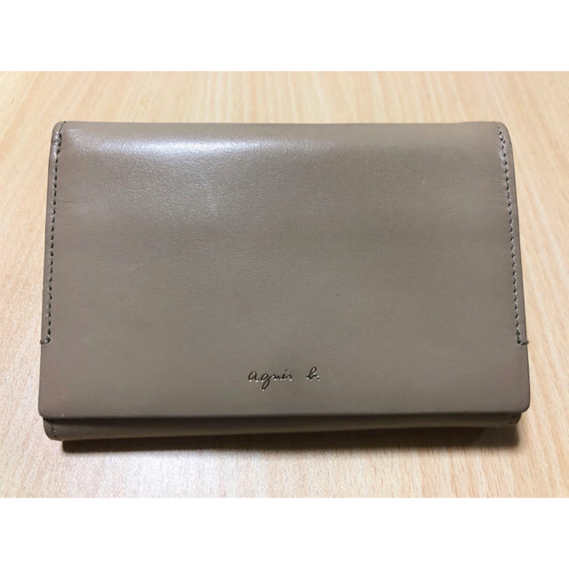 agnes b. アニエスベー ベージュ 折り財布 ウォレット