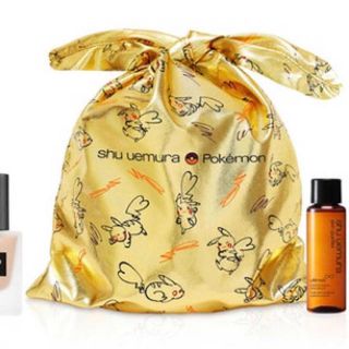 シュウウエムラ(shu uemura)の単品 【 シュウウエムラ × ポケモン ピカシュウ 巾着 】 ポーチ　ピカチュウ(その他)