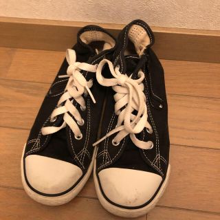 コンバース(CONVERSE)のconverse 21センチ　スニーカー　ブラック　ハイカット(スニーカー)