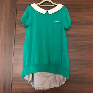サカイラック(sacai luck)のSacai Luck 緑 トップス Mサイズ(Tシャツ(半袖/袖なし))