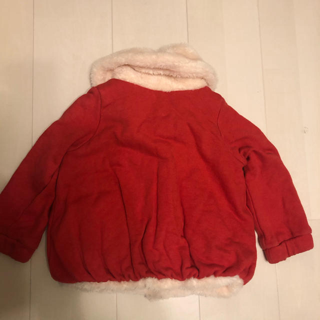 Branshes(ブランシェス)のブランシェス赤いファージャケット90 キッズ/ベビー/マタニティのキッズ服女の子用(90cm~)(ジャケット/上着)の商品写真