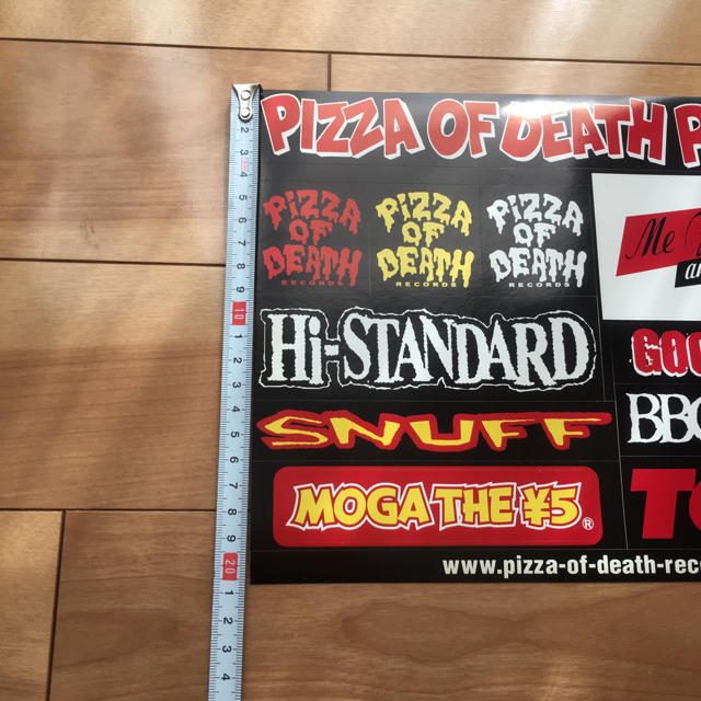 HIGH!STANDARD(ハイスタンダード)のPIZZA OF DEATH RECORDS 非売品 ステッカー  エンタメ/ホビーのタレントグッズ(ミュージシャン)の商品写真