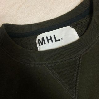 【美品】MHL エムエイチエル M スウェット 黒 トレーナー 綿100% K