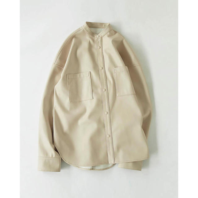 todayful ecoleather shirts エコレザーシャツ