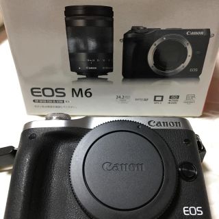 キヤノン(Canon)の❁︎くま様専用❁︎ キヤノン EOS M6  シルバー(ミラーレス一眼)