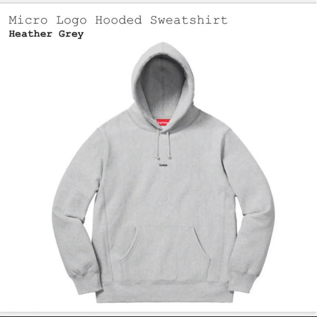 メンズ新品*°Supreme Micro Logo Hooded Sweatshirt