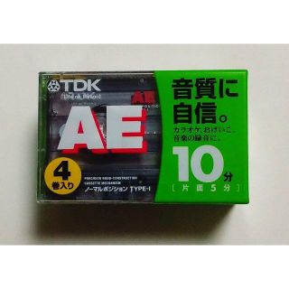 ティーディーケイ(TDK)のＴＤＫ カセットテープ ノーマル ＡＥ10分×4巻入り　※開封して発送(その他)