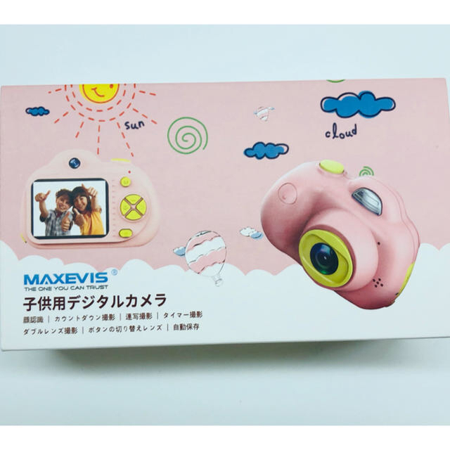 キッズカメラ　トイカメラ　ブルー スマホ/家電/カメラのカメラ(コンパクトデジタルカメラ)の商品写真