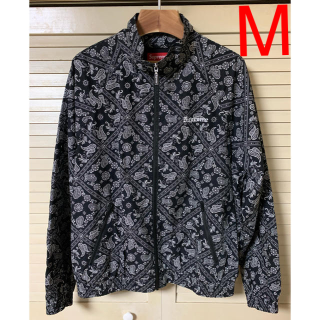 新品 Supreme 18SS Bandana Track Jacket 黒 M