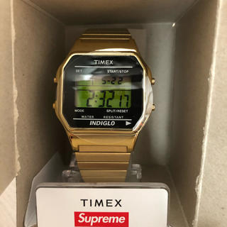 シュプリーム(Supreme)のsupreme timex gold watch 時計　シュプリーム　新品未使用(腕時計(デジタル))