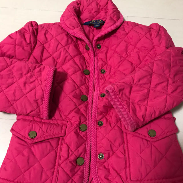 POLO RALPH LAUREN(ポロラルフローレン)のラルフローレン キッズ ダウンコート ピンク キッズ/ベビー/マタニティのキッズ服女の子用(90cm~)(コート)の商品写真