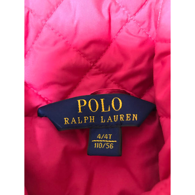 POLO RALPH LAUREN(ポロラルフローレン)のラルフローレン キッズ ダウンコート ピンク キッズ/ベビー/マタニティのキッズ服女の子用(90cm~)(コート)の商品写真