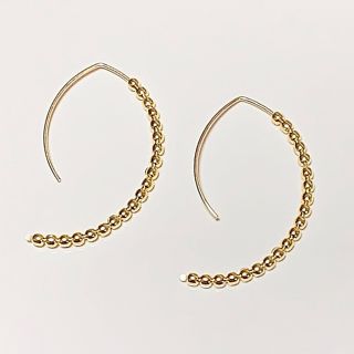 エストネーション(ESTNATION)のK14 gold filled ミニゴールドバナナフックピアス(ピアス)