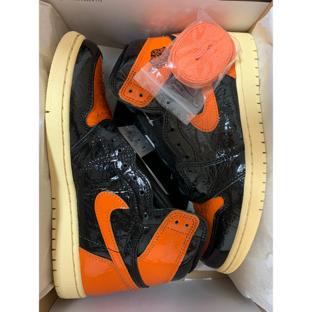 NIKE AIR JORDAN1 BLACK/ORANGE aj1