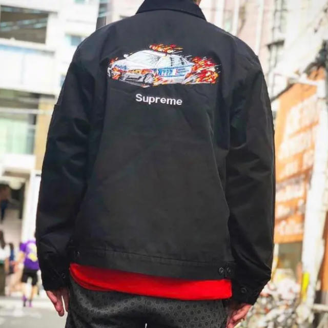 男女兼用 cop car embroidered work jacket 黒 L - 通販 - founder