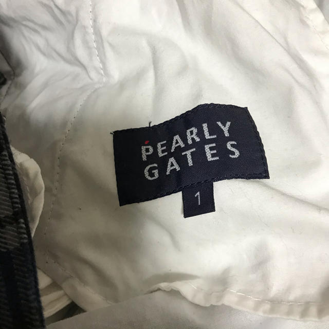 PEARLY GATES(パーリーゲイツ)の美品 パーリーゲイツ レディース パンツ ボトム ネイビーチェック サイズ1 スポーツ/アウトドアのゴルフ(ウエア)の商品写真