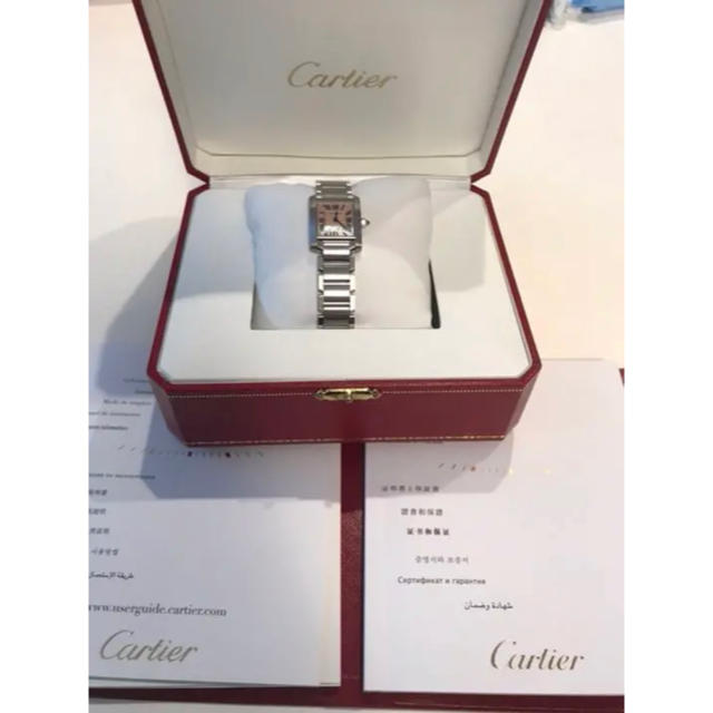 Cartier(カルティエ)のカルティエ タンクフランセーズ  ピンクシェル cartier レディースのファッション小物(腕時計)の商品写真