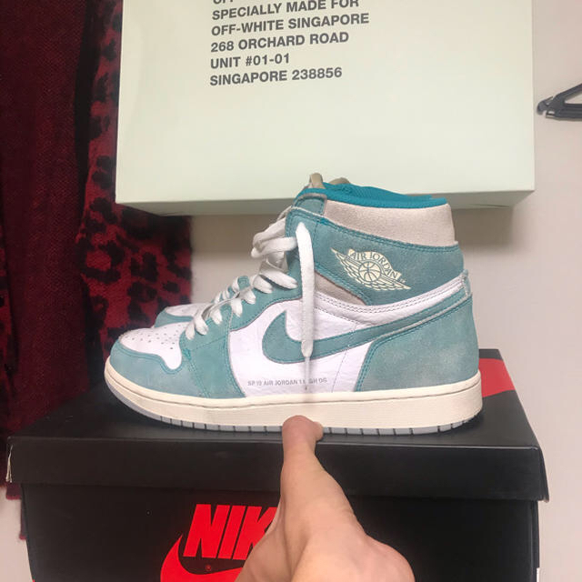 NIKE Air JORDAN 1 HIGH OG ターボグリーンスニーカー