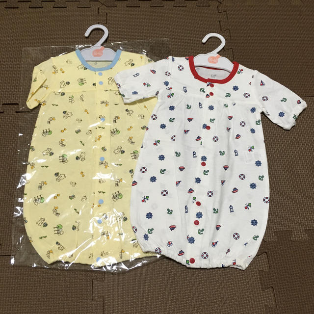 うーちゃん様専用　　50〜60cm 2枚セット キッズ/ベビー/マタニティのベビー服(~85cm)(カバーオール)の商品写真