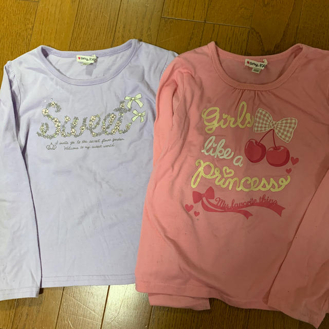 anyFAM(エニィファム)のSALE⭐︎エニィファム 120cm長袖Tシャツ 2枚セット キッズ/ベビー/マタニティのキッズ服女の子用(90cm~)(Tシャツ/カットソー)の商品写真