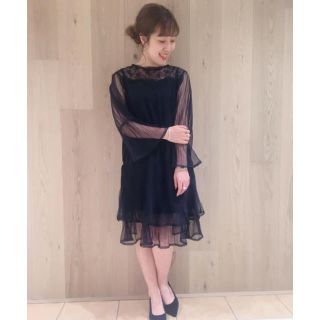 フラワー(flower)の♡ la sheer dress ♡(ミディアムドレス)