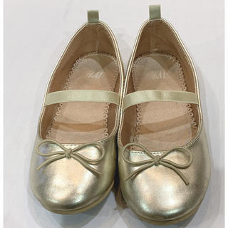 エイチアンドエム(H&M)のH&M 子供靴 17.5cm ゴールド 発表会 結婚式 フォーマル(フォーマルシューズ)
