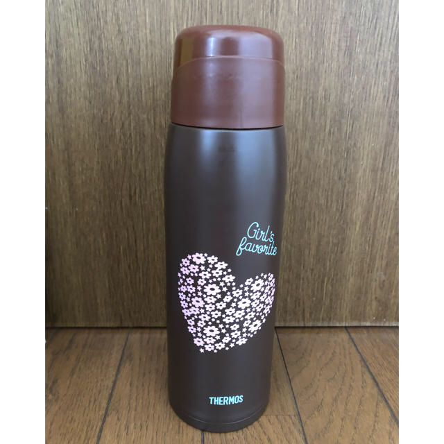 THERMOS(サーモス)の☆フラワーブラウン サーモス2way水筒 キッズ/ベビー/マタニティの授乳/お食事用品(水筒)の商品写真