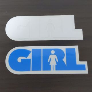 ガール(GIRL)の「縦3.5cm横10.3cm」GIRLステッカー(その他)