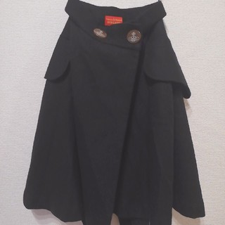 ヴィヴィアンウエストウッド(Vivienne Westwood)のヴィヴィアン♡ライディングスカート黒(ひざ丈スカート)