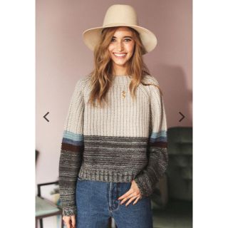 アリシアスタン(ALEXIA STAM)のchun様専用Color Block Knit Top Gray(ニット/セーター)