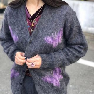 Mサイズ needles butterfly mohair cardigan