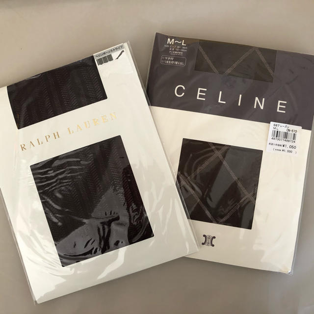 celine(セリーヌ)のラルフローレン セリーヌ タイツ2枚組 レディースのレッグウェア(タイツ/ストッキング)の商品写真