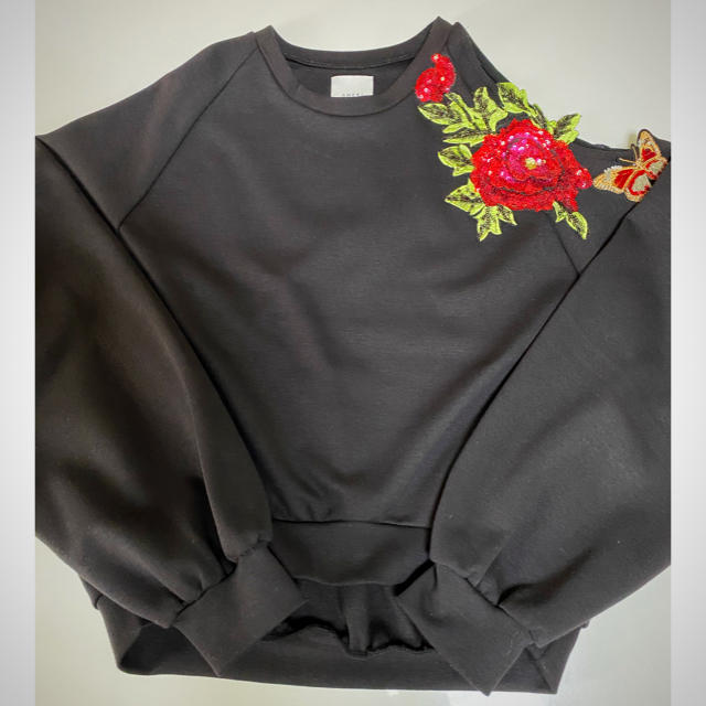 Ameri VINTAGE FLOWER PATCH SWEAT TOP - トレーナー/スウェット