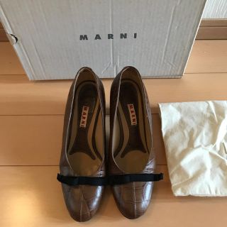 マルニ(Marni)のマルニMARNIクロコダイルパンプス35CHANELシャネル(ハイヒール/パンプス)